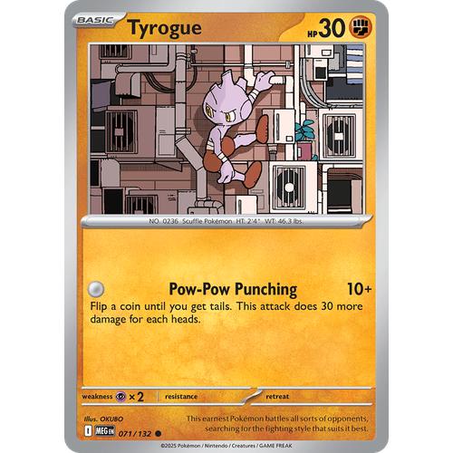 Tyrogue MEG 71/132 - Reverse Holo