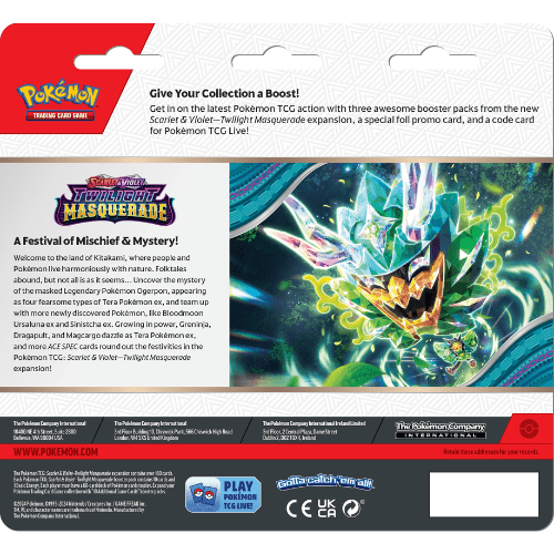 Pokemon TCG: Scarlet & Violet - Twilight Masquerade - Triple Blister - Revavroom