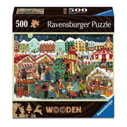 Ravensburger Christmas Market 500 Piece Wooden Jigsaw Puzzle