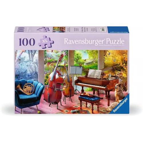 Ravensburger Feel Well & Puzzle - 4 Seasons in Music, 100 Piece