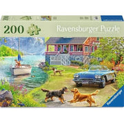 Ravensburger Feel Well & Puzzle - Summer Lake House, 200 Piece