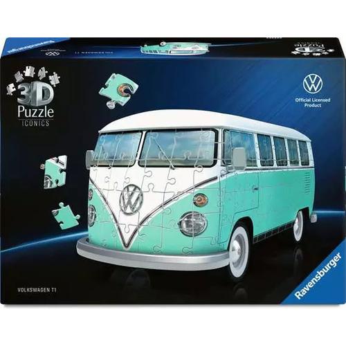 Ravensburger Iconics Volkswagen T1 Bulli, 163 Piece 3D Jigsaw Puzzle