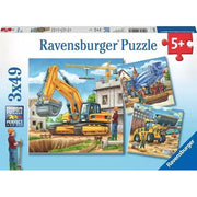 Ravensburger Large Construction Vehicles 3 x 49 Piece Jigsaw Puzzles