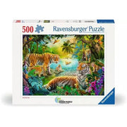 Ravensburger Tiger family in Oasis 500 Piece Jigsaw Puzzle