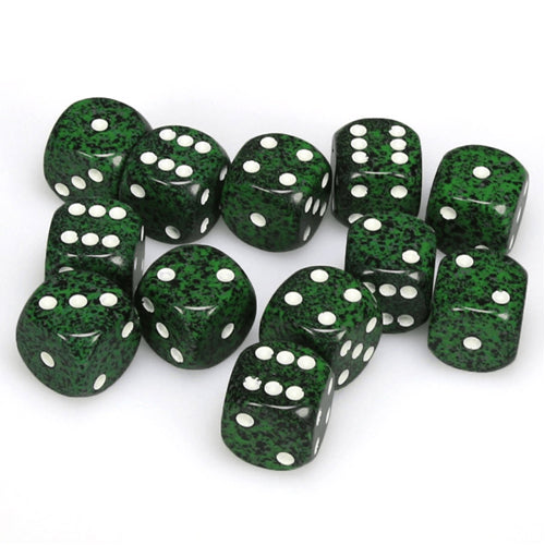 Recon: Speckled D6 Set of 12 (16mm)