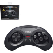 Retro-Bit Official SEGA MegaDrive Wireless Controller with Bluetooth (Black)