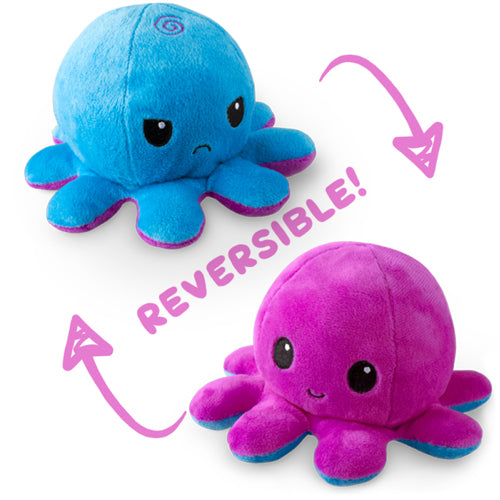 Reversible Octopus Plushie - Purple/Blue