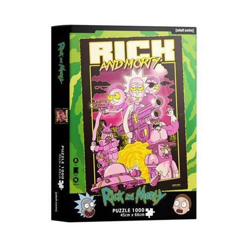 Rick & Morty Jigsaw Puzzle Retro Poster (1000 pieces)