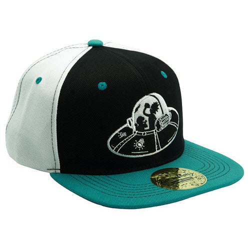 Rick & Morty Spaceship Snapback Cap (Black- Blue)