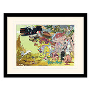 Rick and Morty Collector Print Framed Poster Creature Barrage (white background)