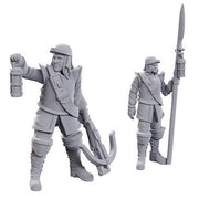 Roadwardens Male & Female: WizKids Deep Cuts Unpainted Miniatures (W23)