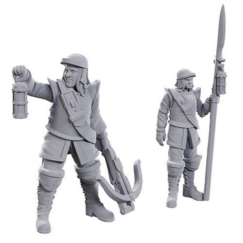Roadwardens Male & Female: WizKids Deep Cuts Unpainted Miniatures (W23)