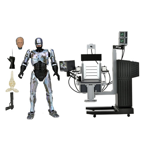 Robocop Battle Damaged Robocop With Chair Ultimate 7 Inch Scale Action Figure