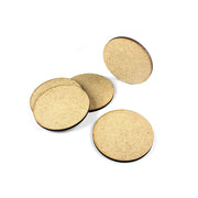 Round MDF Bases 50mm (8)