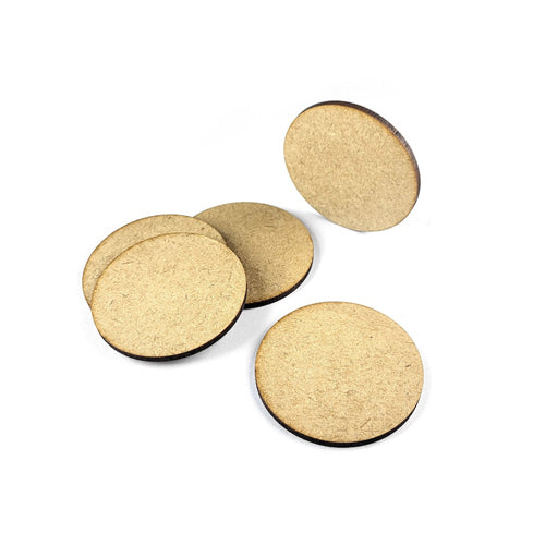 Round MDF Bases 50mm (8)