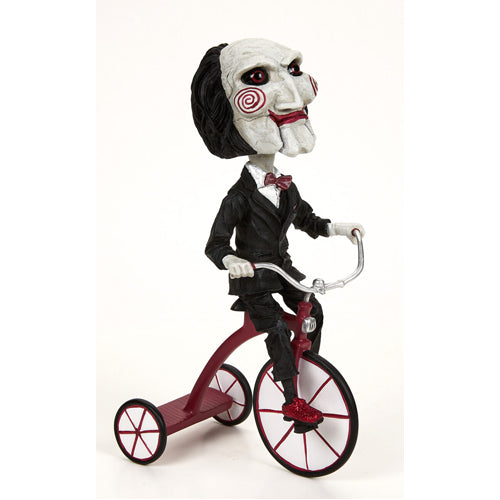 SAW BILLY THE PUPPET ON TRICYCLE HEADKNOCKER