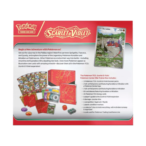 Pokemon TCG: Scarlet & Violet Base Set - Elite Trainer Box - Koraidon | Zatu Games Pokemon TCG: Scarlet & Violet Base Set - Elite Trainer Box - Koraidon | Zatu Games