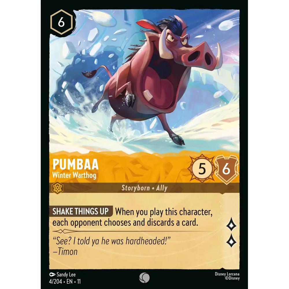 Pumbaa - Winter Warthog WSP 004/204