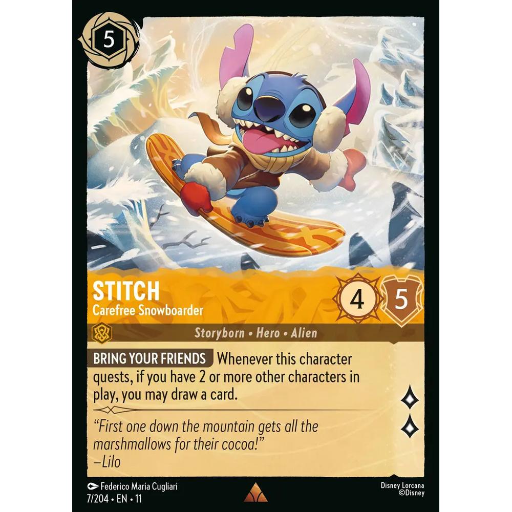 Stitch - Carefree Snowboarder WSP 007/204 - Foil