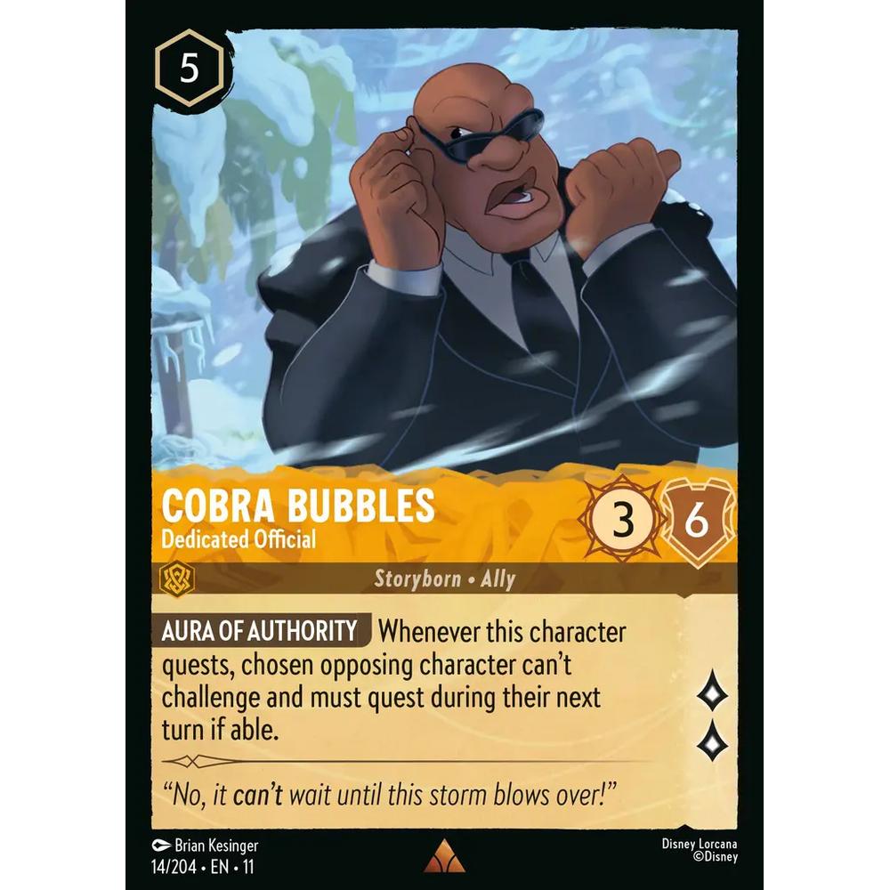 Cobra Bubbles - Dedicated Official WSP 014/204 - Foil