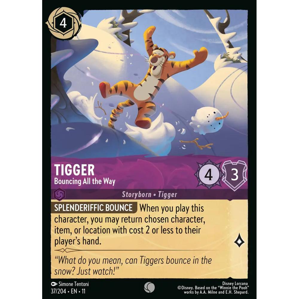 Tigger - Bouncing All the Way WSP 037/204 - Foil
