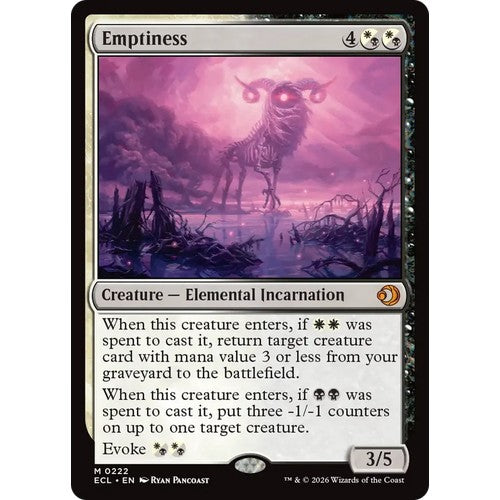 Emptiness ECL 222