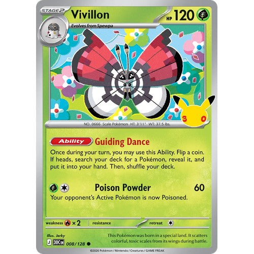 Vivillon 30C 008/128 - Holo