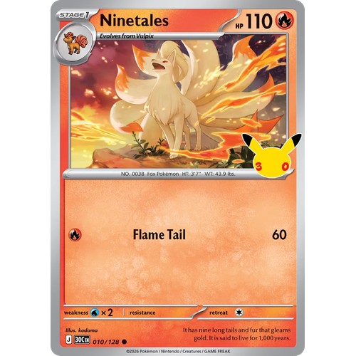 Ninetales 30C 010/128 - Holo
