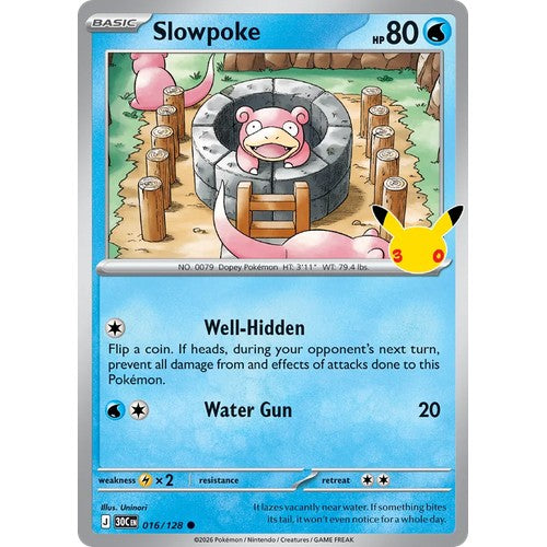 Slowpoke 30C 016/128 - Holo