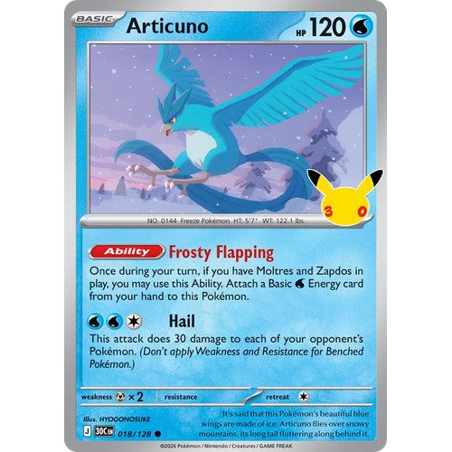 Articuno 30C 018/128 - Holo