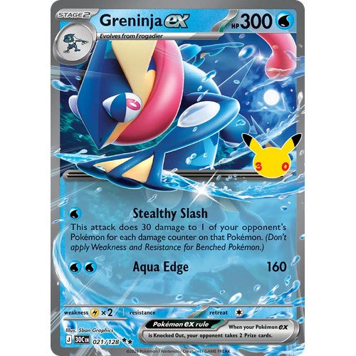 Greninja ex 30C 021/128 - Holo
