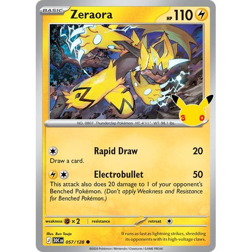 Zeraora 30C 057/128 - Holo
