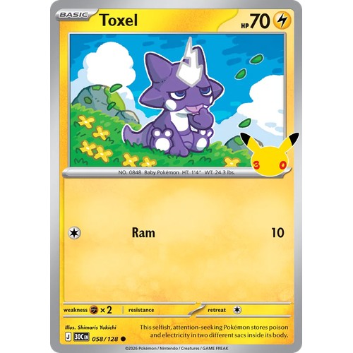 Toxel 30C 058/128 - Holo