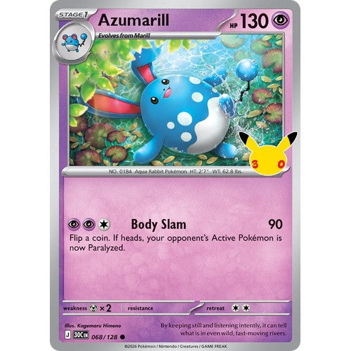 Azumarill 30C 068/128 - Holo