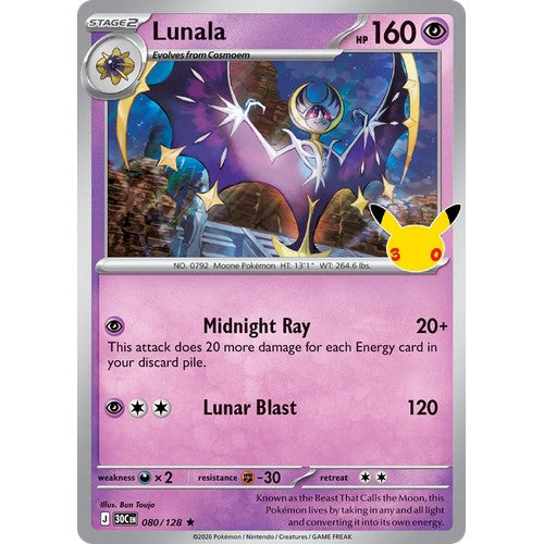 Lunala 30C 080/128 - Holo