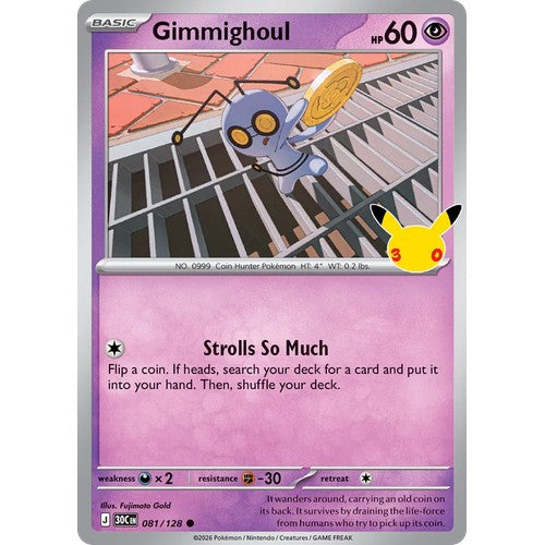 Gimmighoul 30C 081/128 - Holo