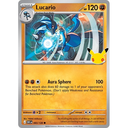 Lucario 30C 083/128 - Holo