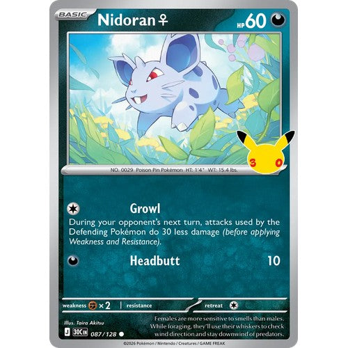 Nidoran ♀ 30C 087/128 - Holo