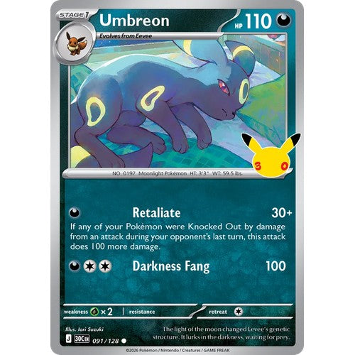 Umbreon 30C 091/128 - Holo