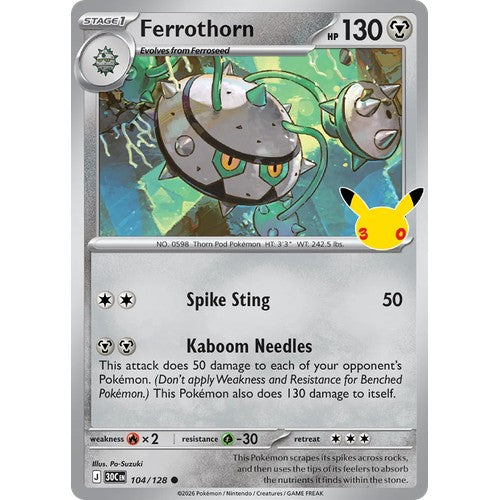 Ferrothorn 30C 104/128 - Holo