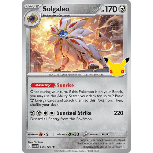 Solgaleo 30C 105/128 - Holo