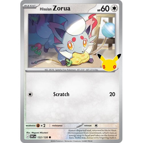 Hisuian Zorua 30C 122/128 - Holo