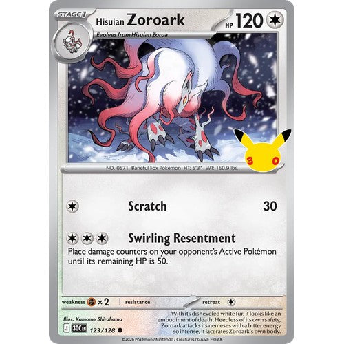 Hisuian Zoroark 30C 123/128 - Holo