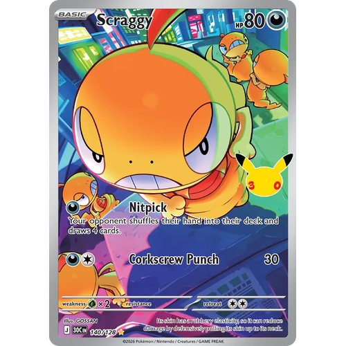 Scraggy 30C 140/128 - Holo