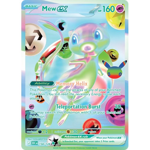 Mew ex 30C 158/128 - Holo