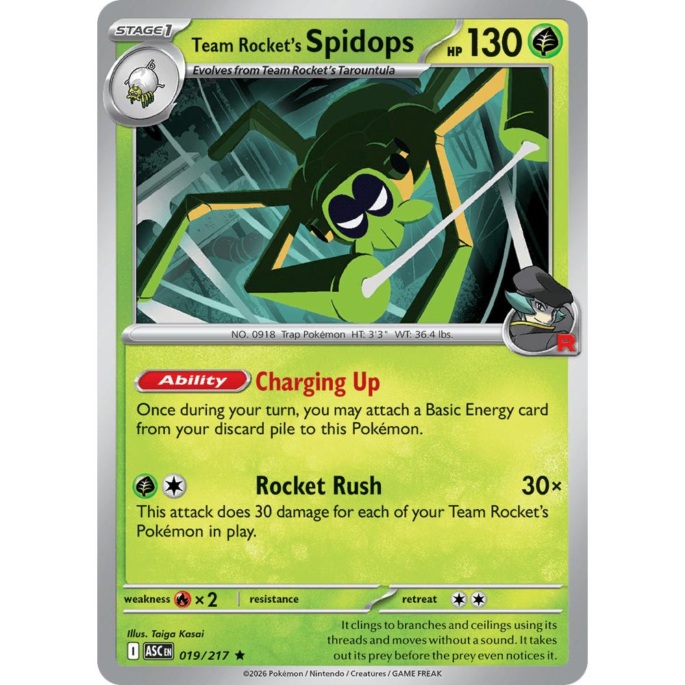Spidops du Team Rocket ASC 019/217 - Holo