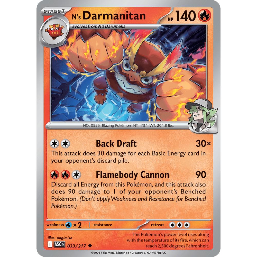 N's Darmantian ASC 033/217 - Pokeball Inverse
