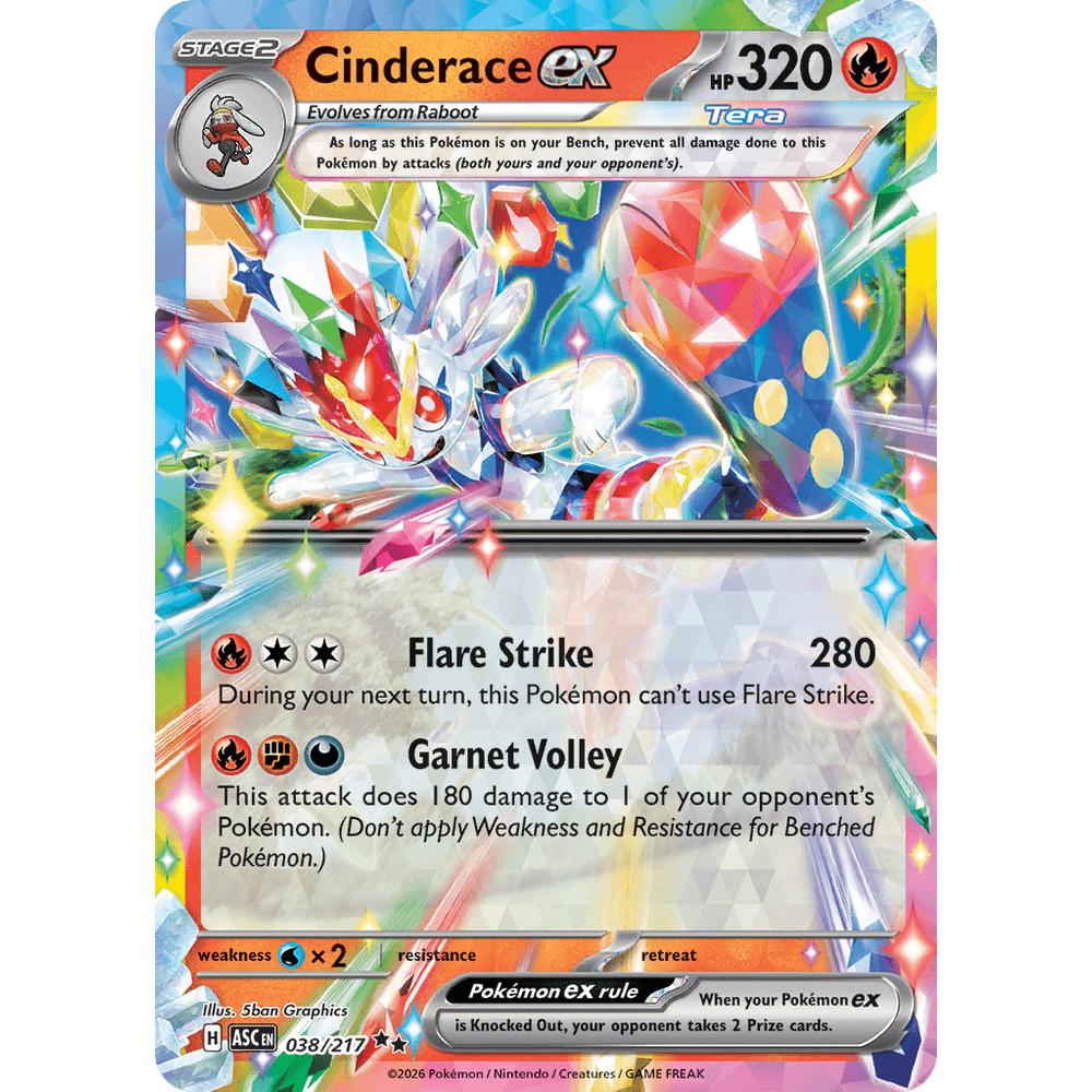 Cinderace EX ASC 038/217