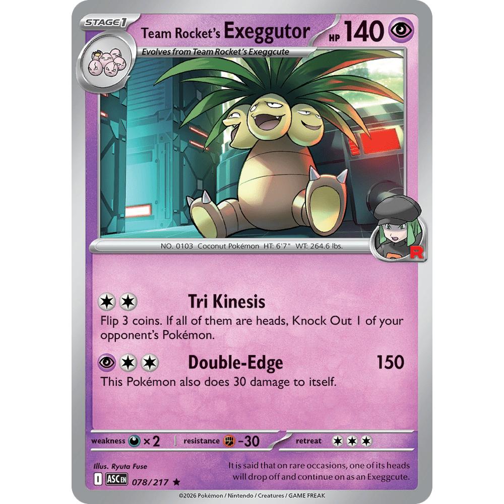 Noadkoko de la Team Rocket ASC 078/217 - Rocket Inversée