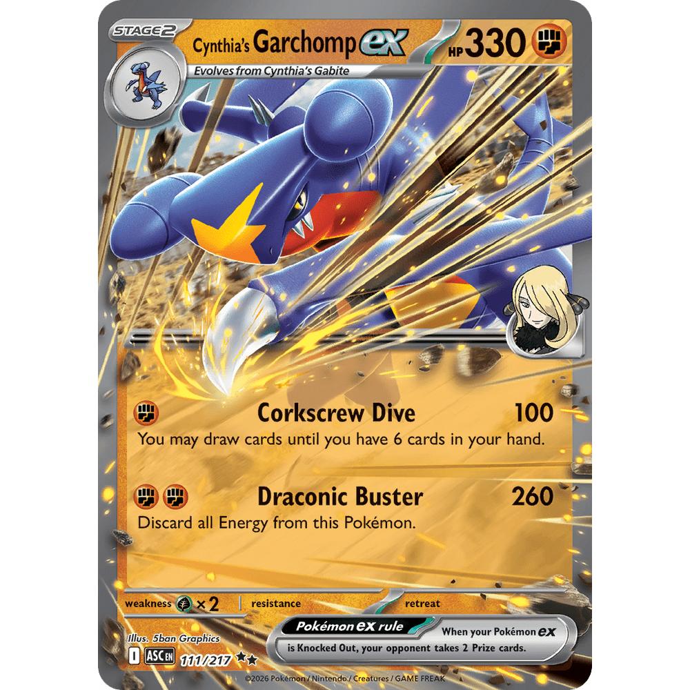 Cynthia's Garchomp EX ASC 111/217